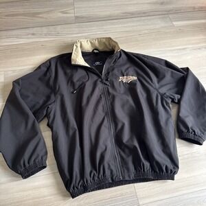 Vintage Nascar Microfiber Jacket Mens M Talladega Alabama Racing Hong Kong‎ Made